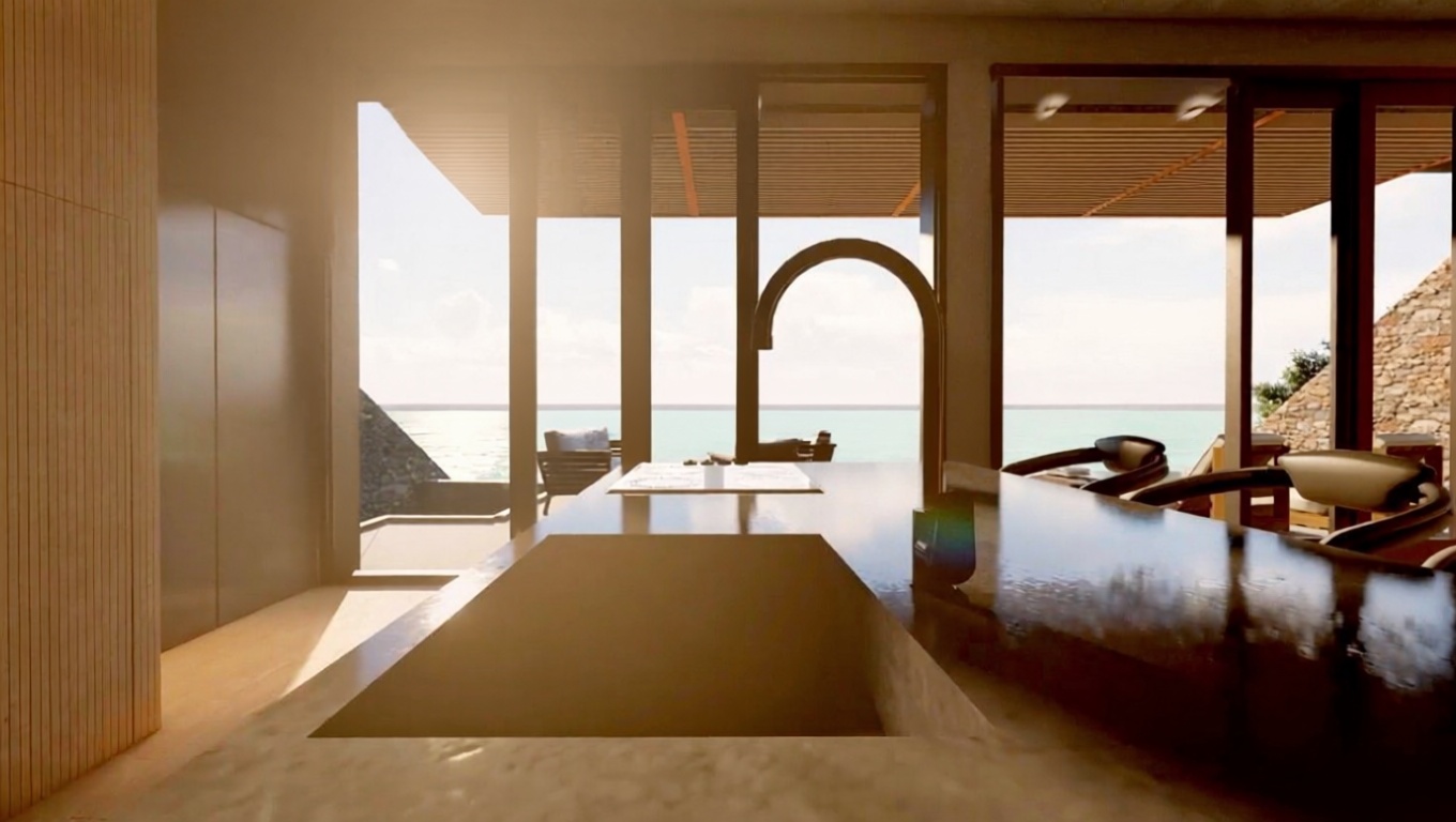 Chalet com acesso direto à praia em Almuñécar — Sala