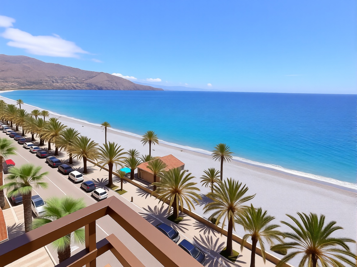 Appartement en première ligne de plage à Almuñécar — Vue mer