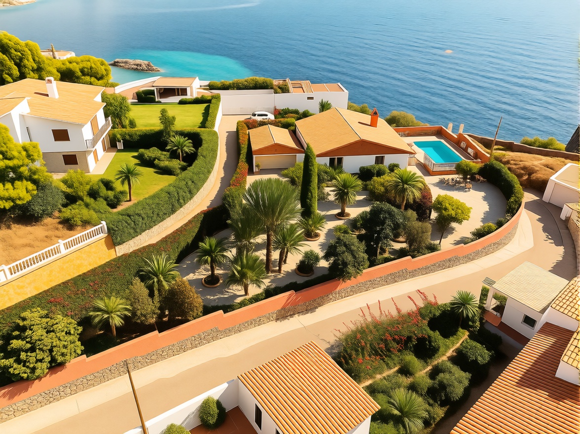 Chalet with direct beach access in La Herradura — Aerial