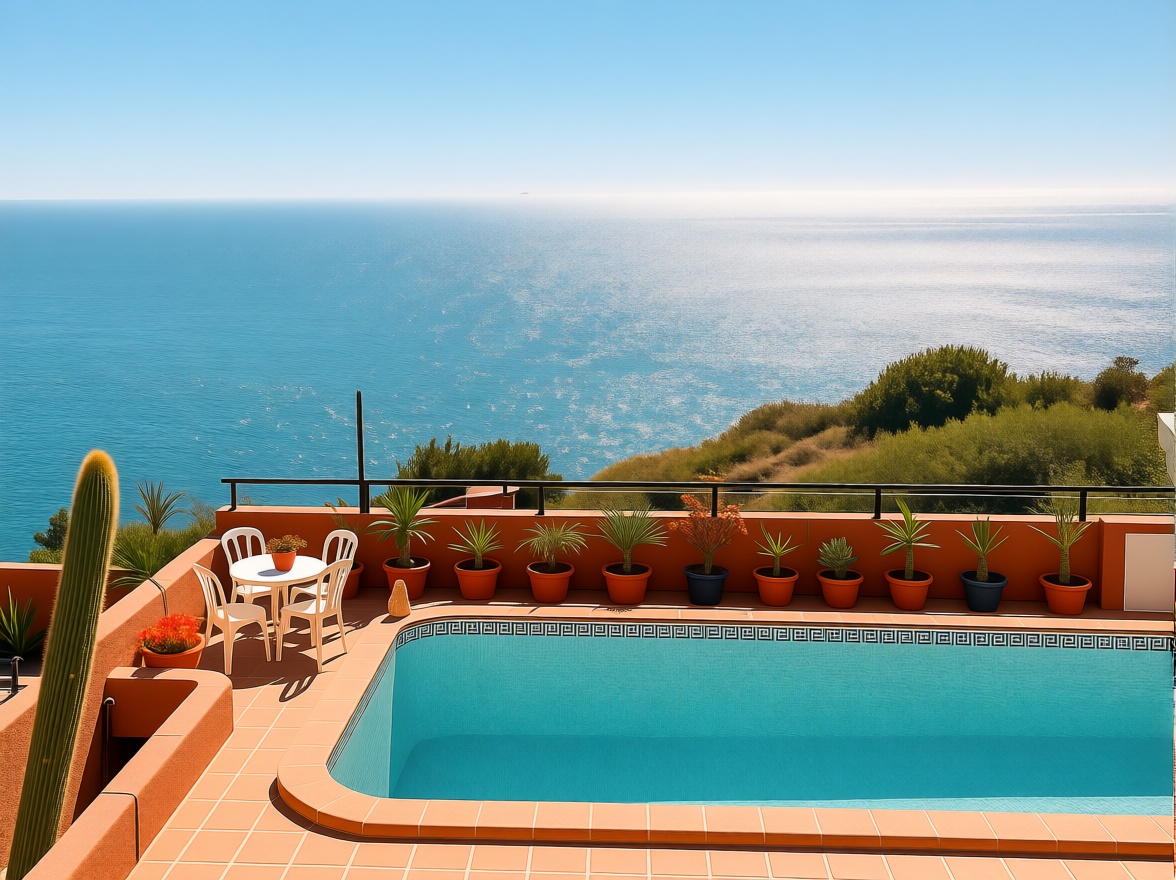 Chalet with direct beach access in La Herradura — Sea terrace