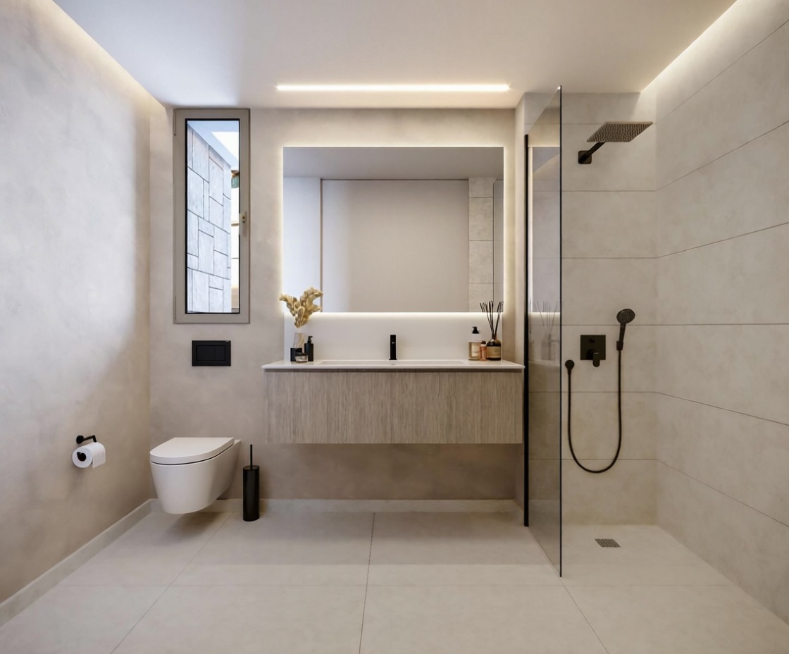 Chalet avec accès direct à la plage à Almuñécar — Sanitaires