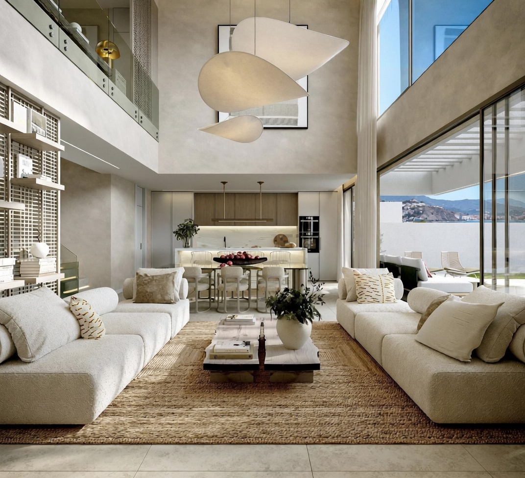 Chalet com acesso direto à praia em La Herradura — Sala