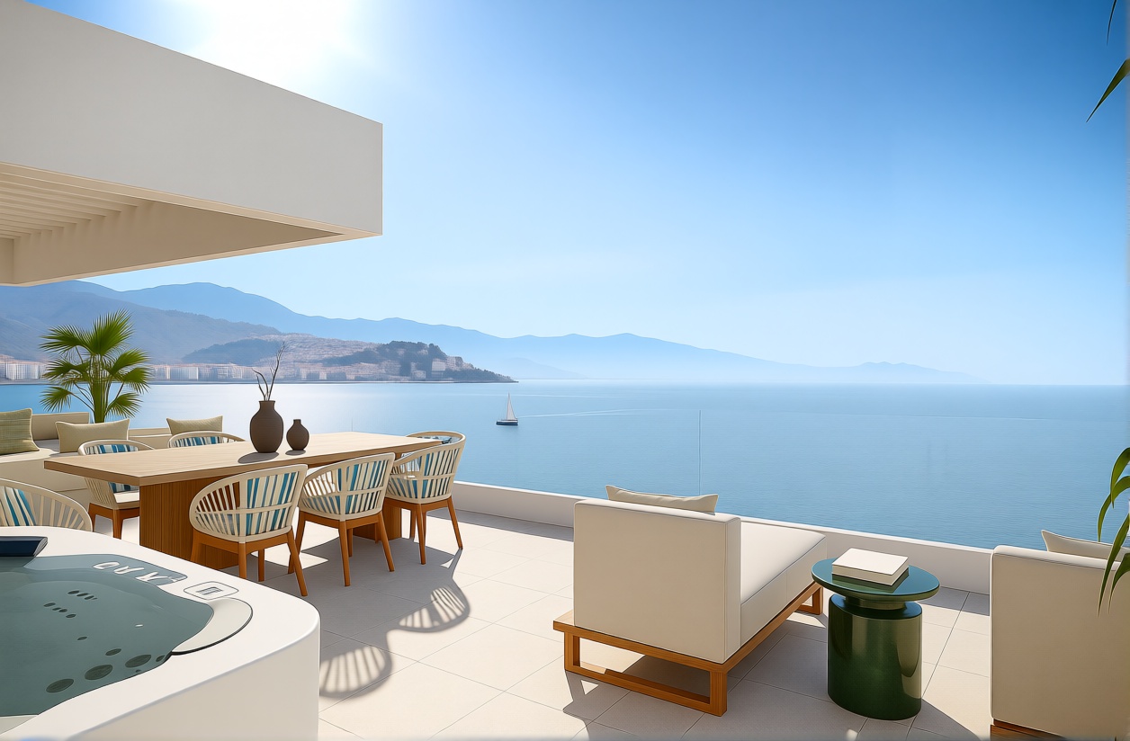 Chalet com acesso direto à praia em Almuñécar — Terraço mar
