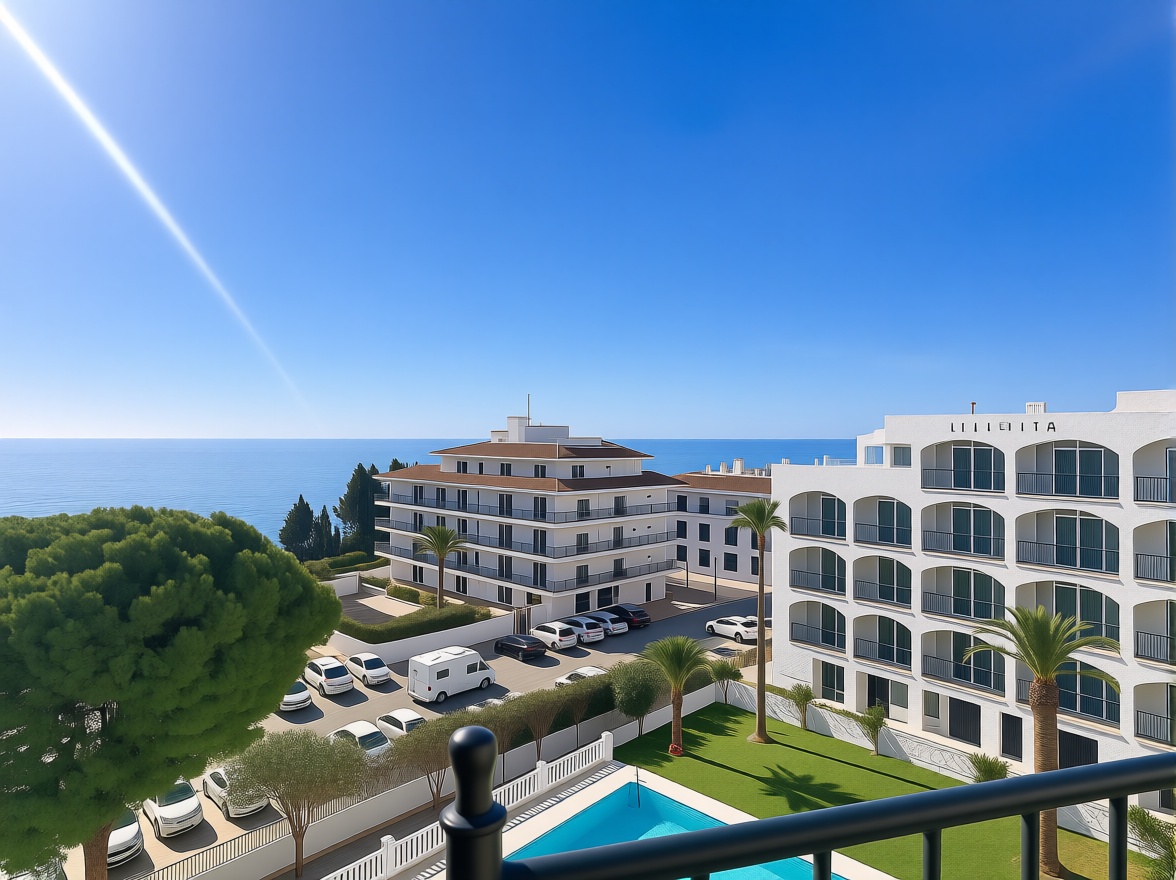 Beachfront flat in Nerja — Sea view