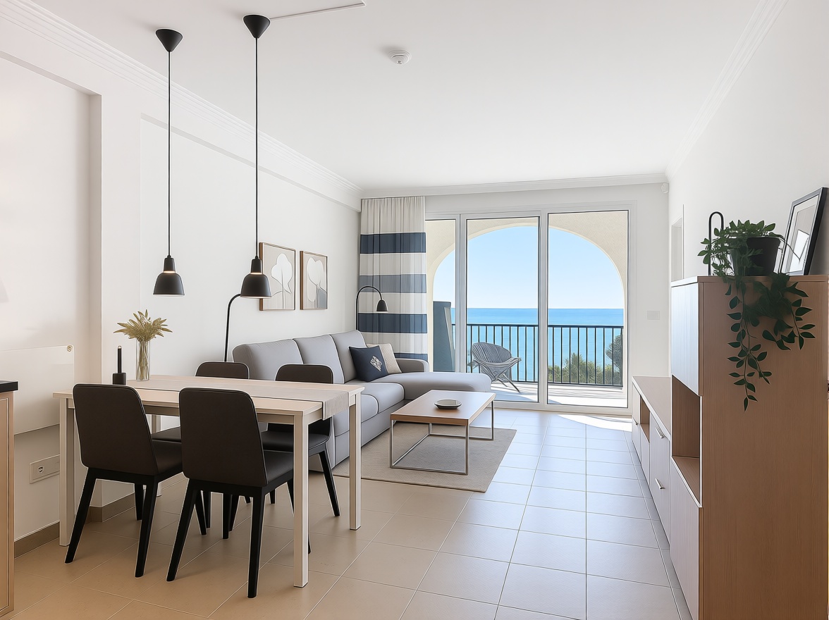 Beachfront flat in Nerja — Bedroom