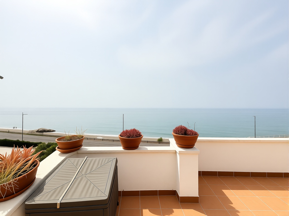 Seafront attic in Torrox — Sea terrace
