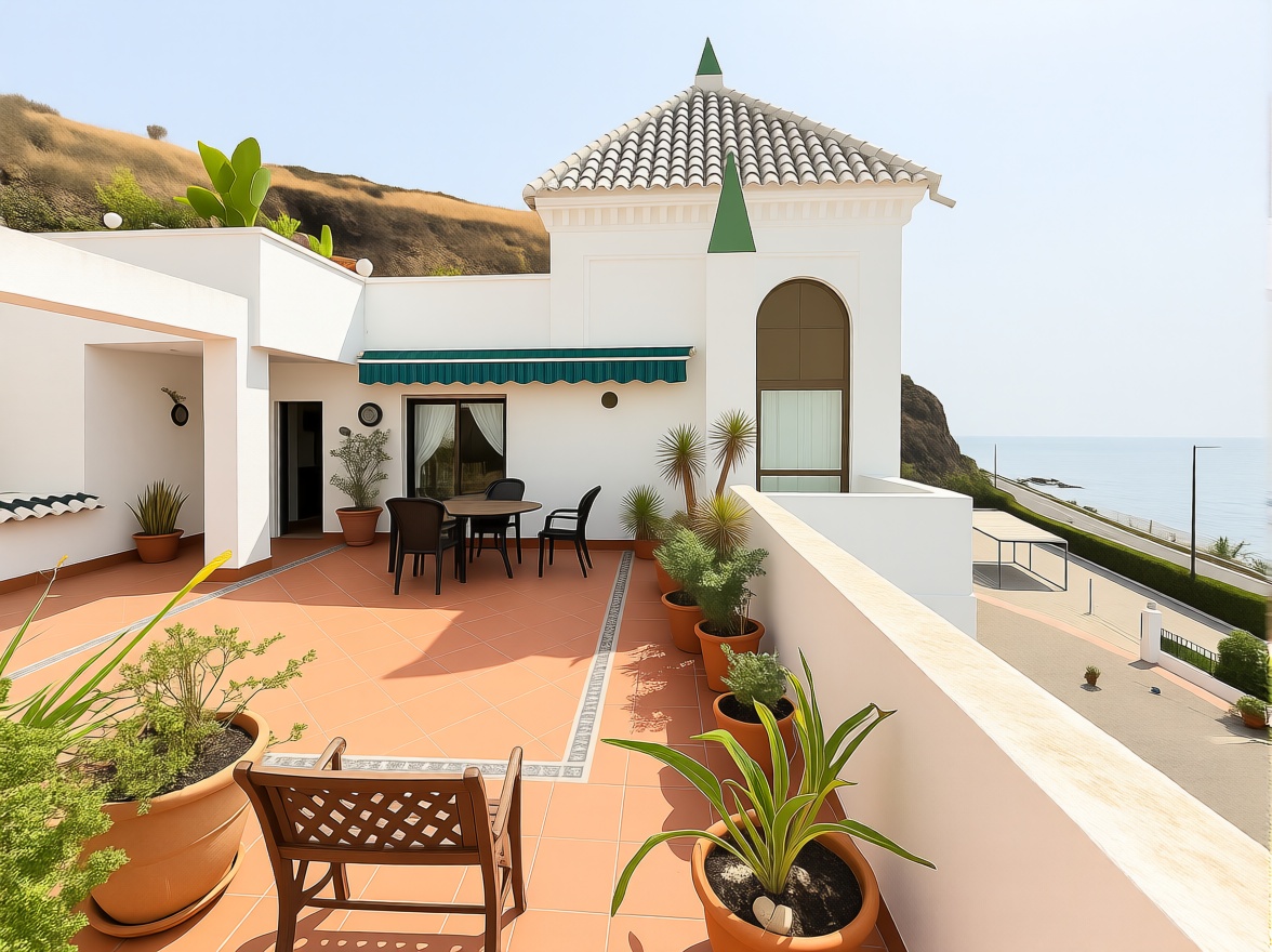 Ático em primeira linha de mar em Torrox