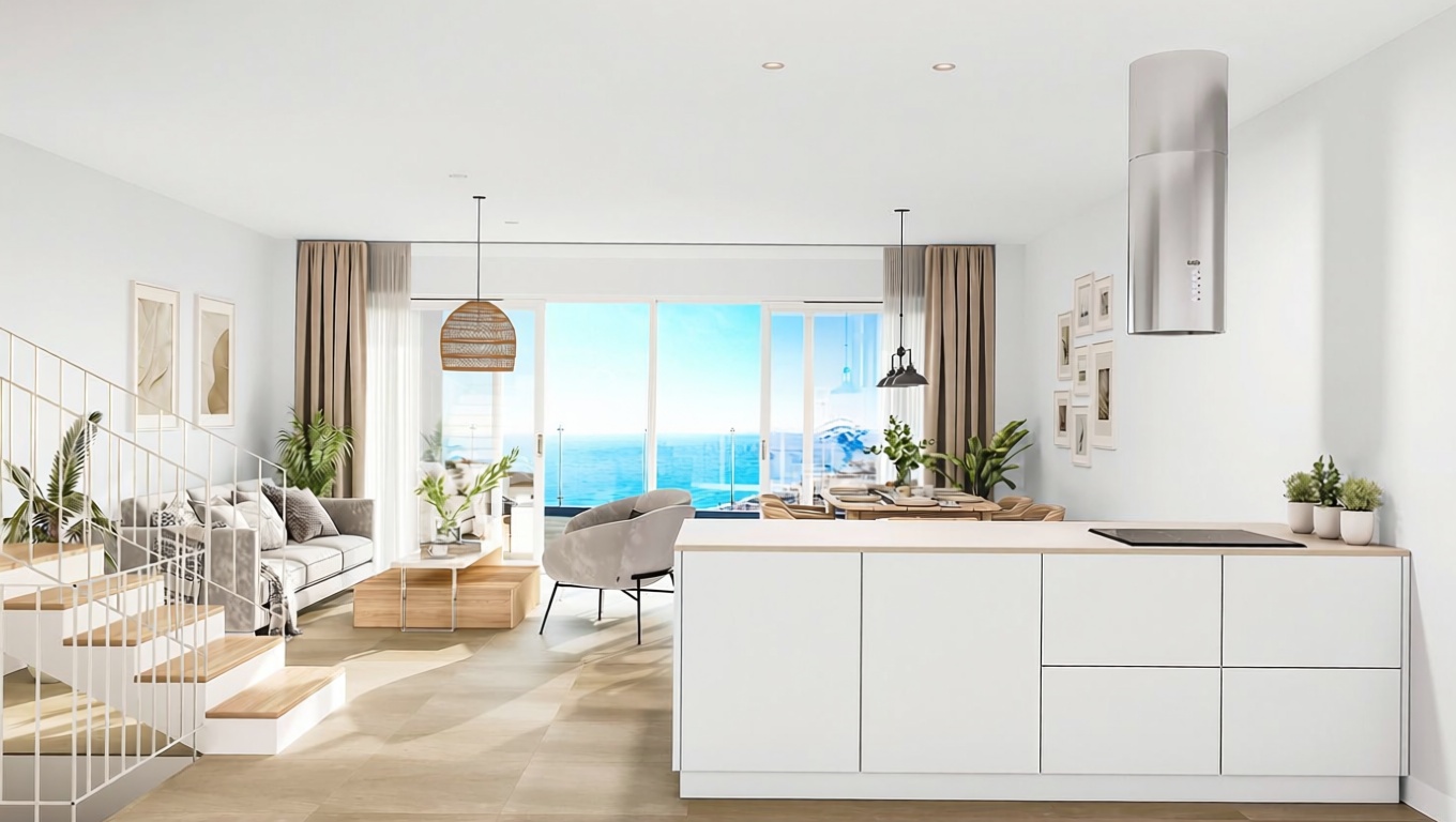 Chalet avec accès direct à la plage à Torrox — Séjour