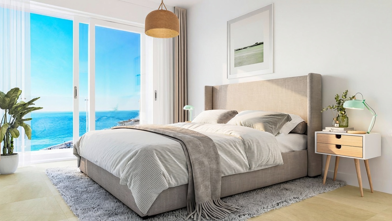 Chalet avec accès direct à la plage à Torrox — Chambre