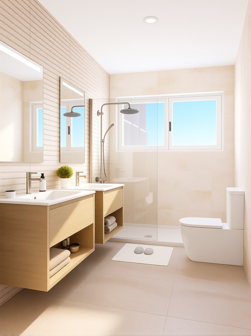 Chalet avec accès direct à la plage à Torrox — Sanitaires