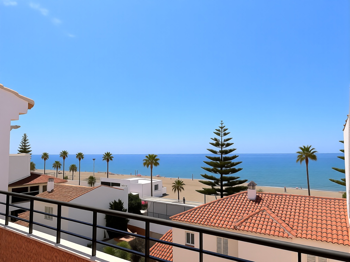Ático em primeira linha de mar em Torrox — Vista mar