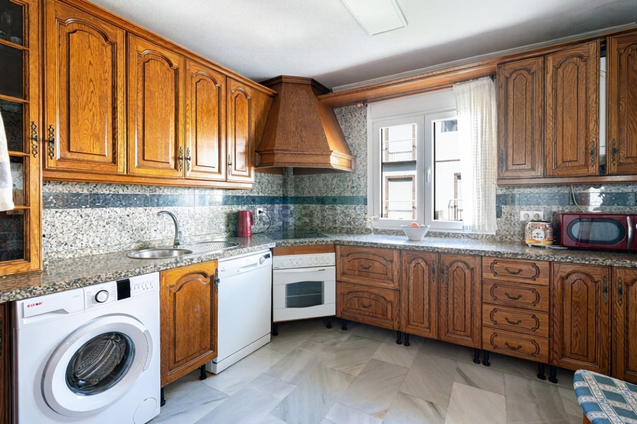 Apartamento em primeira linha de praia em Torrox — Cozinha