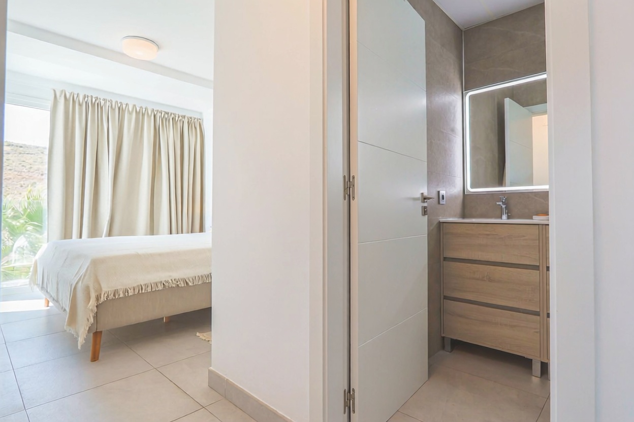 Apartamento em primeira linha de praia em Torrox — Quarto