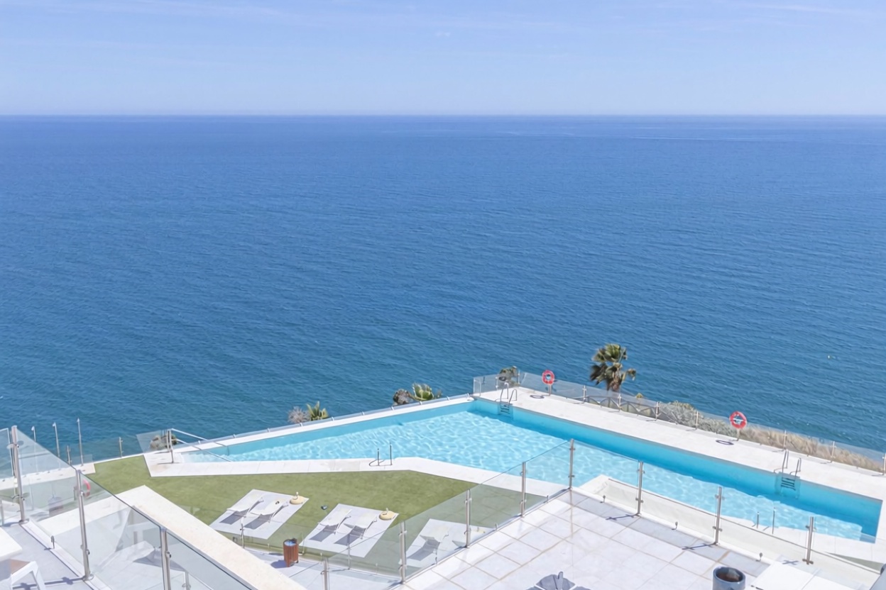 Apartamento em primeira linha de praia em Torrox — Vista mar