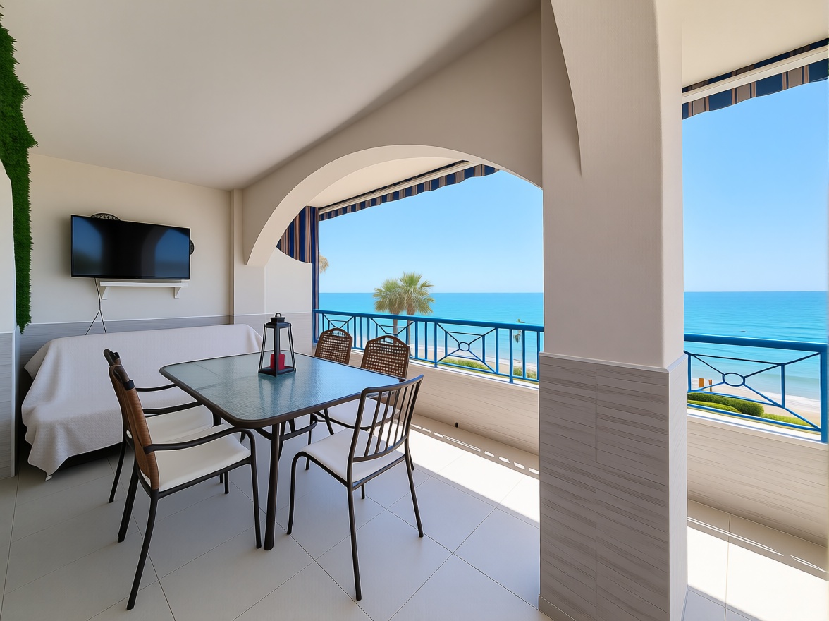 Apartamento em primeira linha de praia em Torrox — Terraço mar