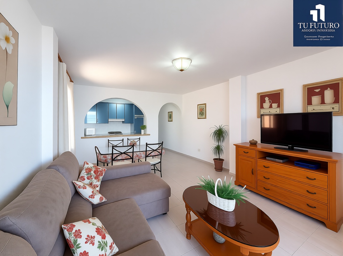 Apartamento em primeira linha de praia em Torrox — Sala