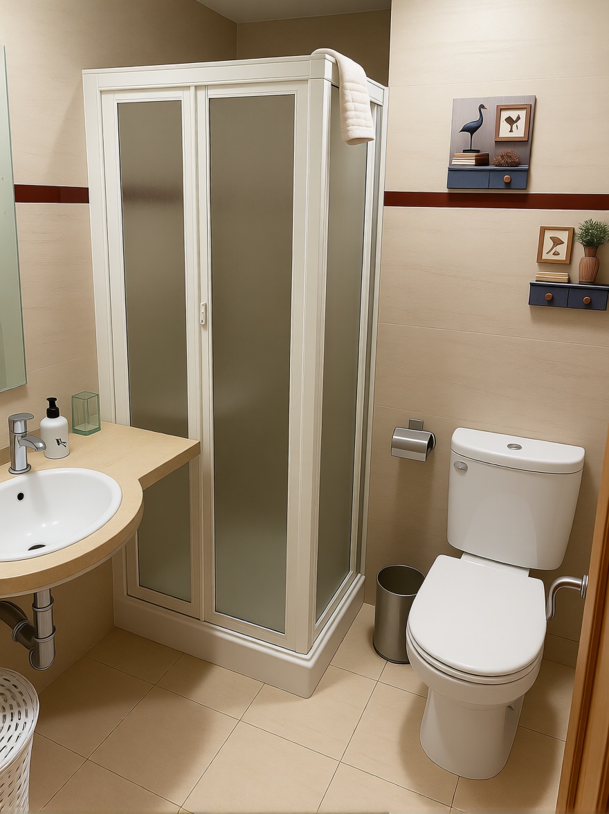 Apartamento em primeira linha de praia em Torrox — Casa banho