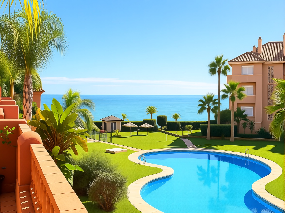 Apartamento em primeira linha de praia em Torrox — Terraço mar
