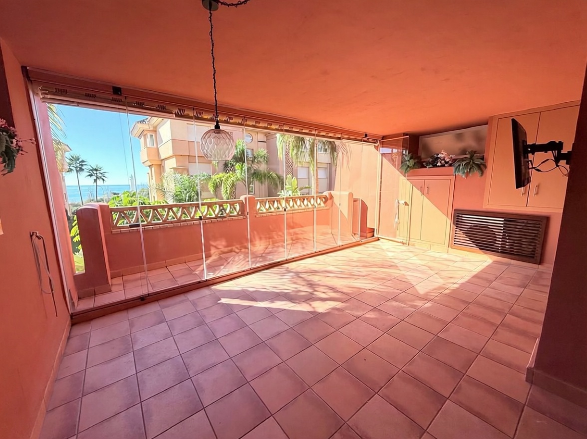 Apartamento em primeira linha de praia em Torrox — Terraço mar