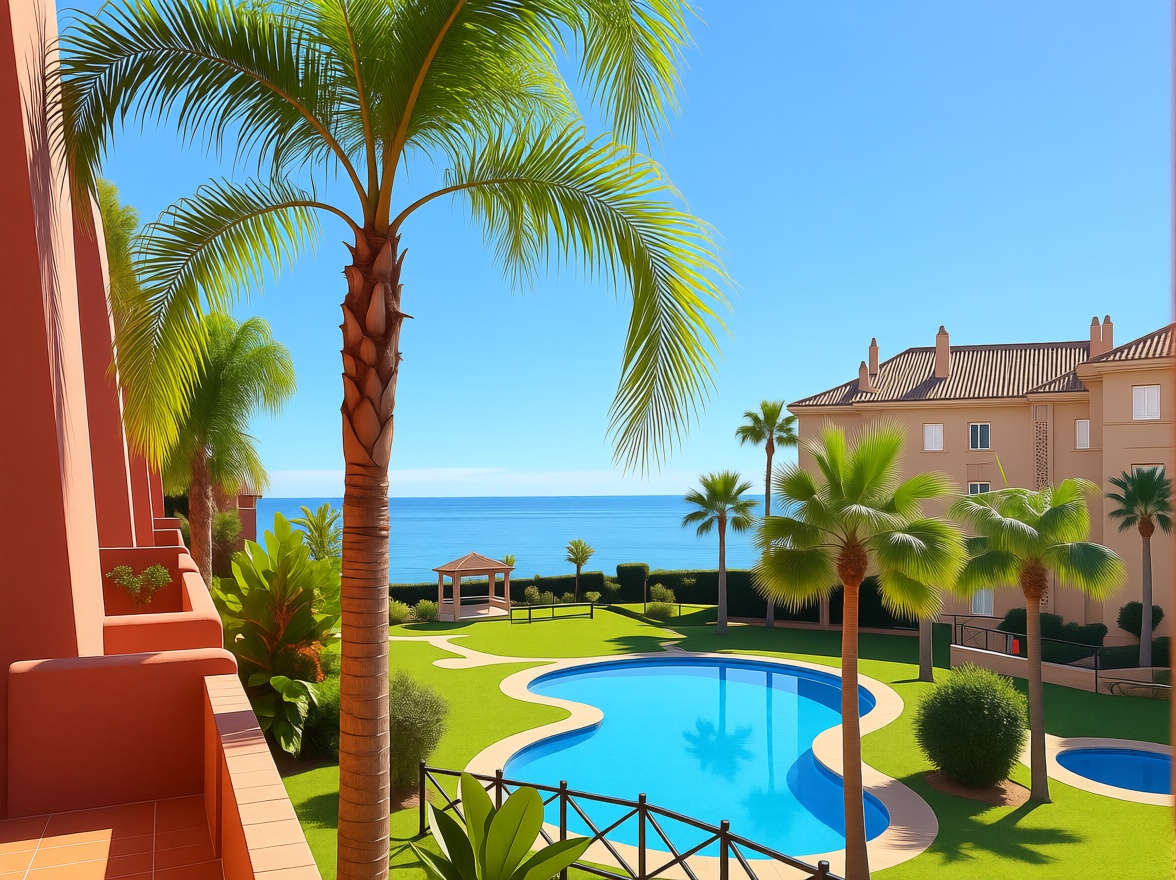 Apartamento em primeira linha de praia em Torrox — Terraço mar