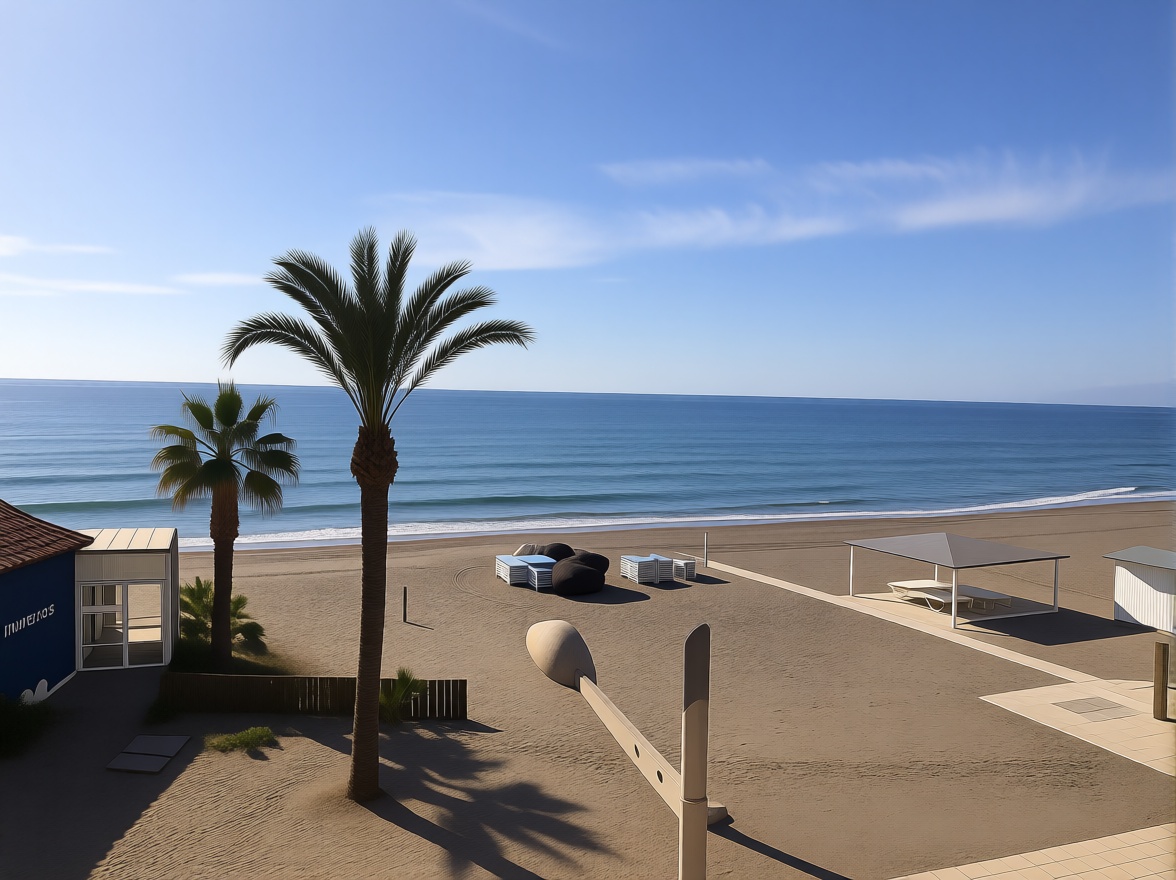 Apartamento em primeira linha de praia em Torrox — Vista mar