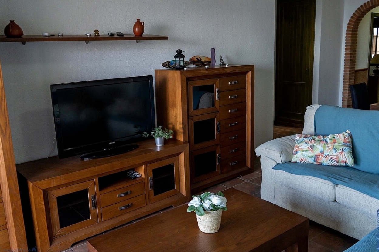 Appartement en première ligne de plage à Torrox — Séjour