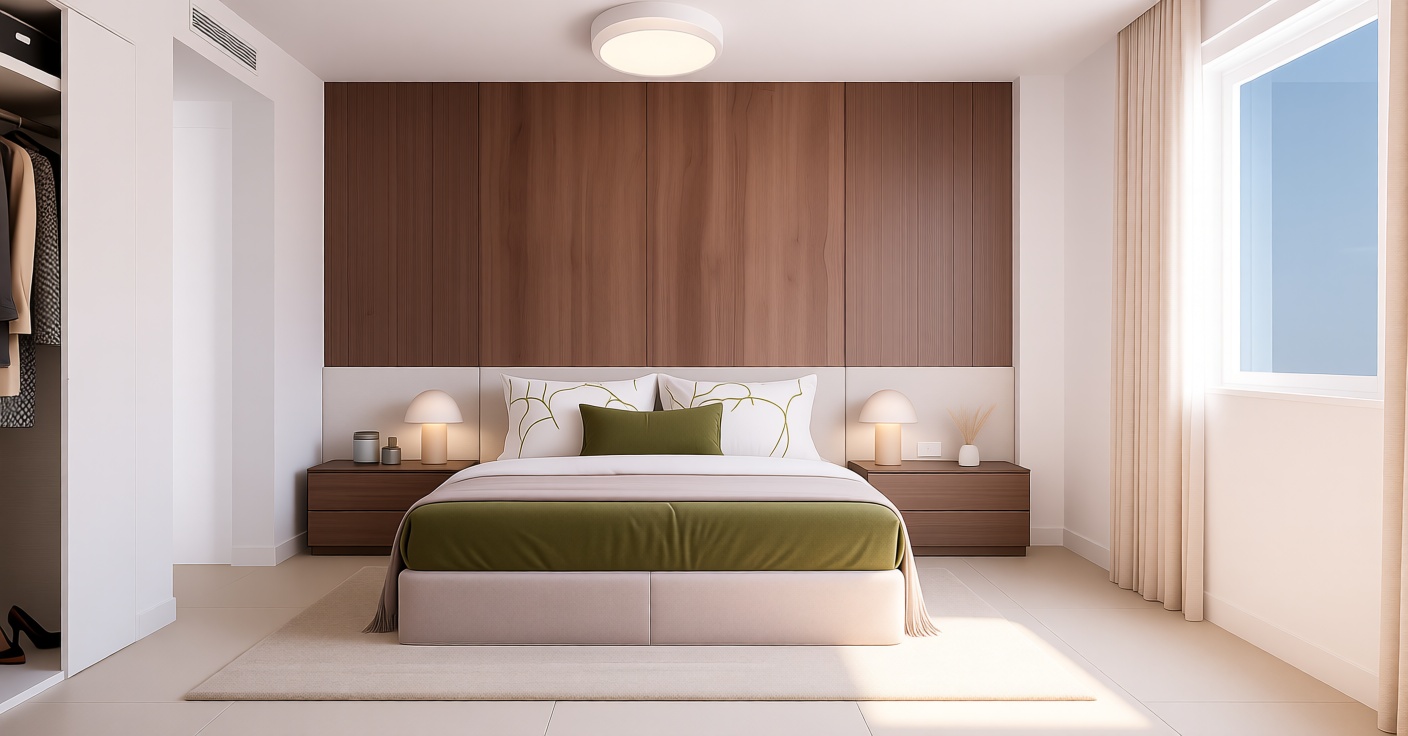 Appartement en première ligne de plage à Torrox — Chambre