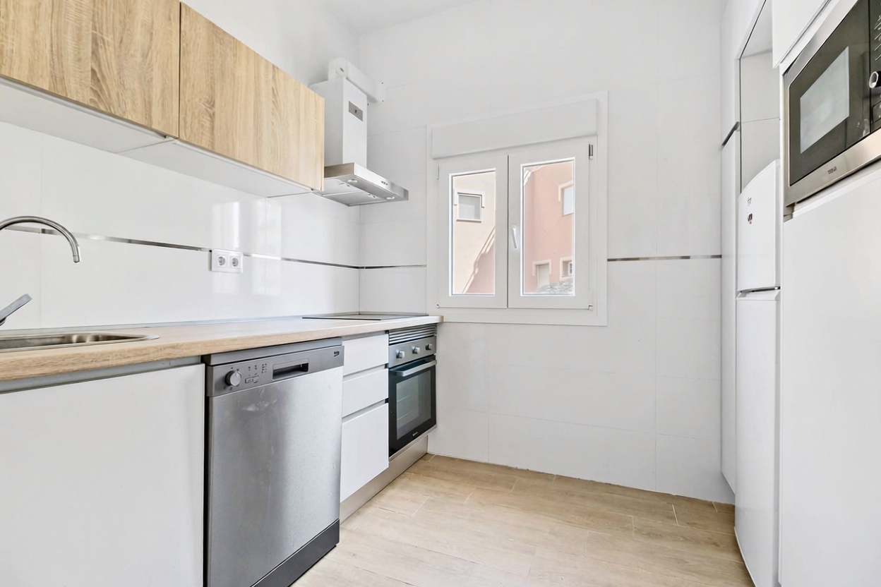 Appartement en première ligne de plage à Torrox — Cuisine