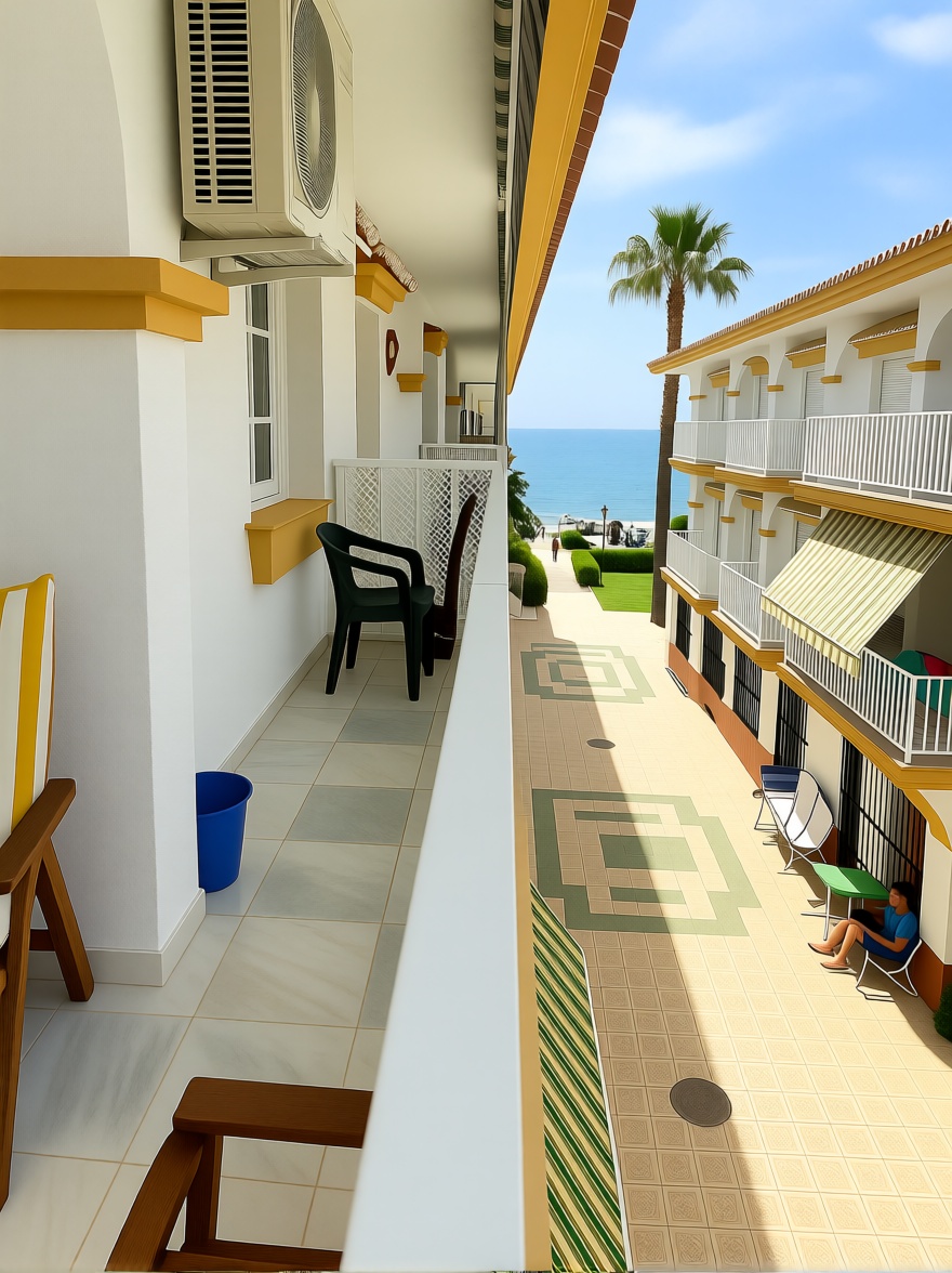 Appartement en première ligne de plage à Torrox