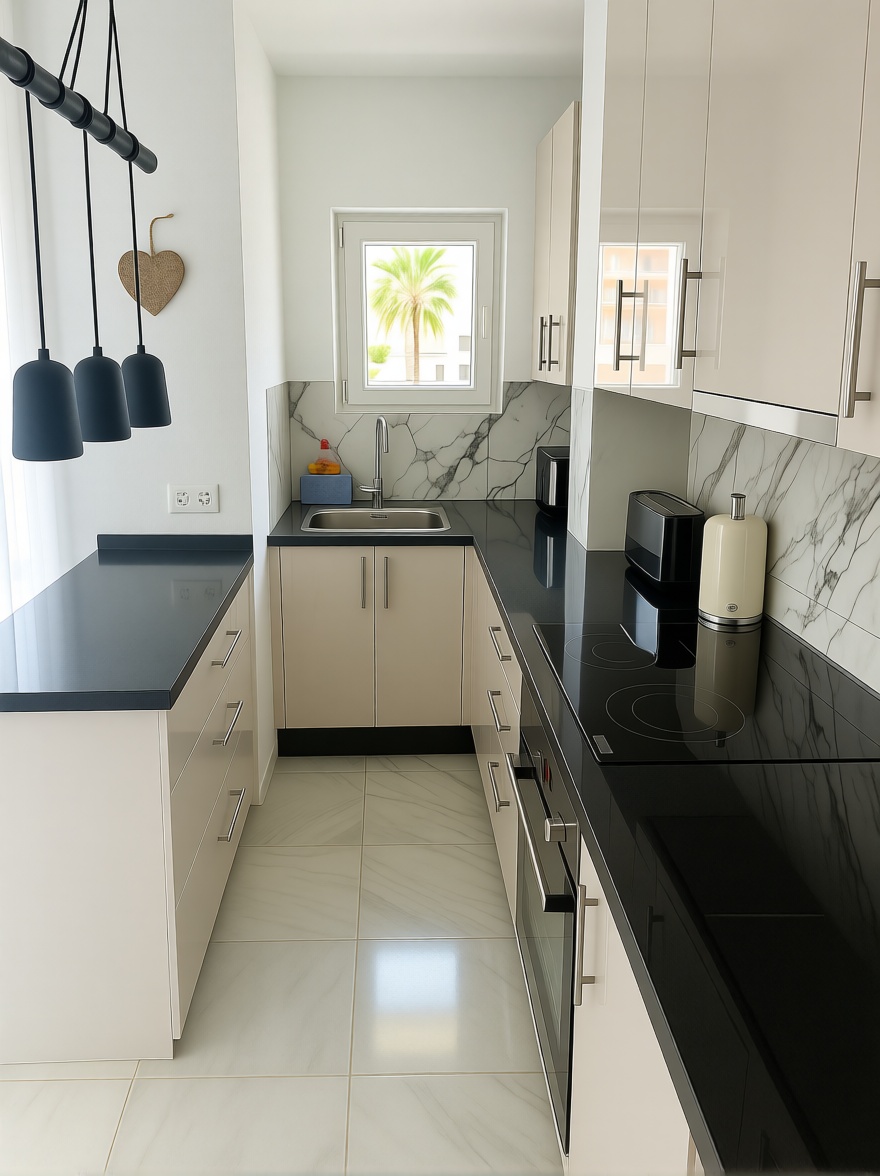 Appartement en première ligne de plage à Torrox — Chambre