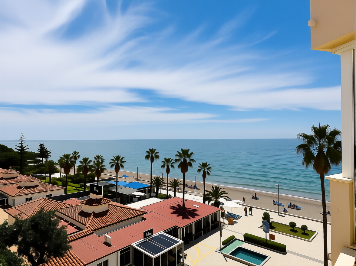 Appartement en attique en première ligne de mer à Torrox — Vue mer
