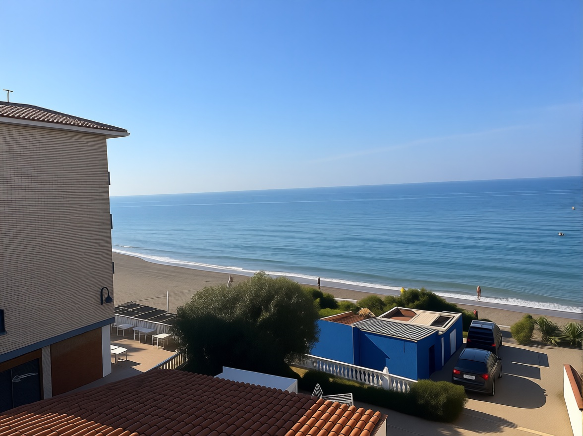 Estudio en primera línea de playa en Torrox — Vista mar