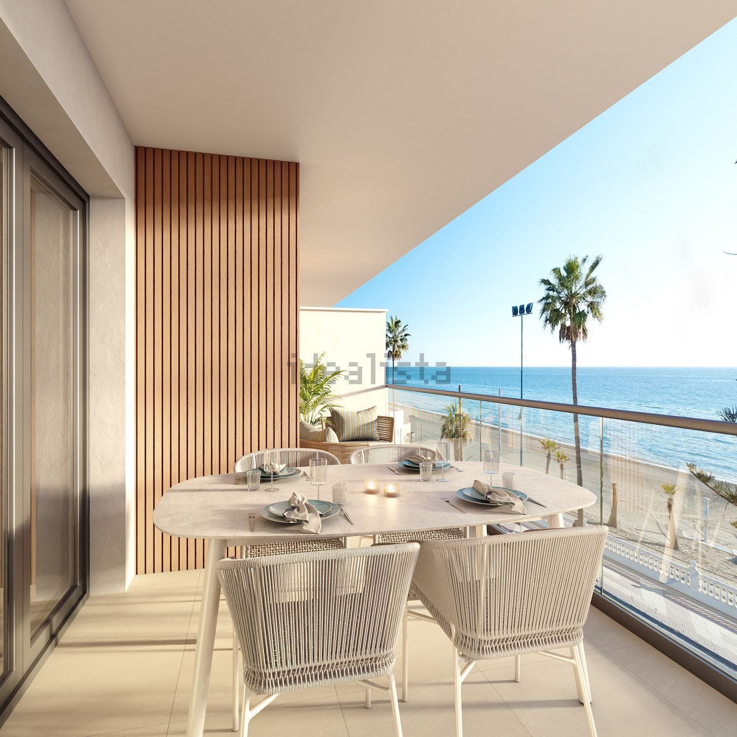 Flat for sale frontline beach in Torrox