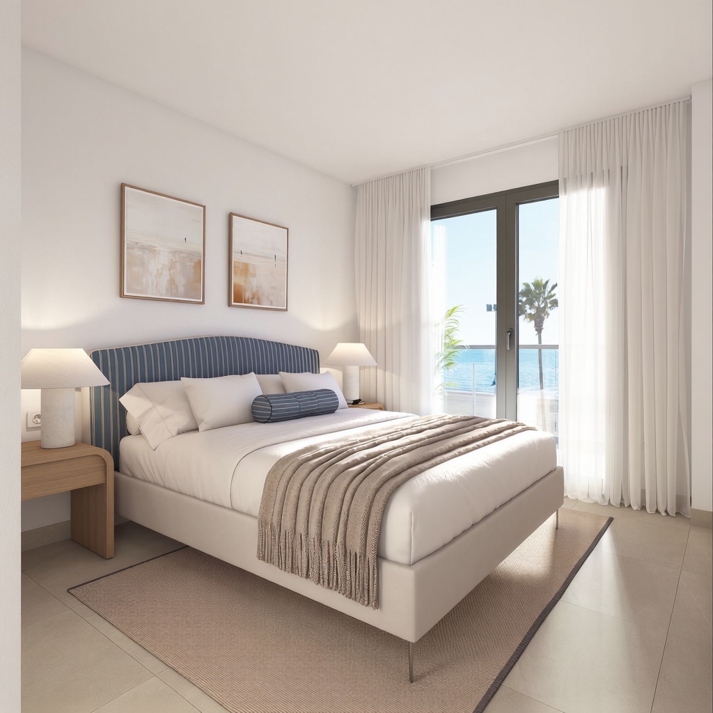 Beachfront flat in Torrox — Bedroom