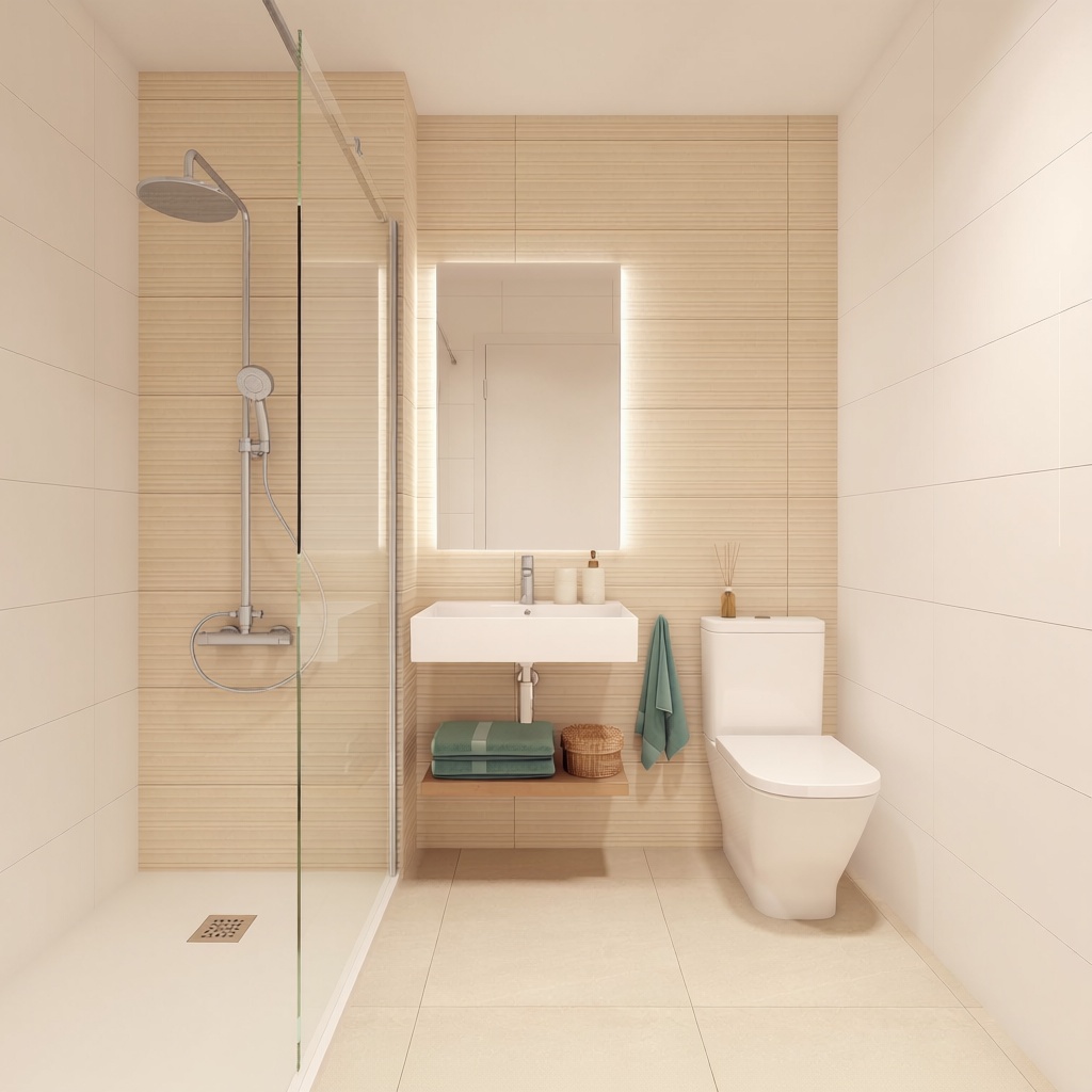 Beachfront flat in Torrox — Bathroom