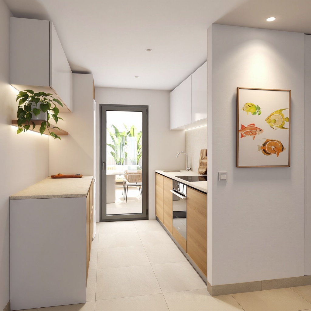 Beachfront flat in Torrox — Kitchen