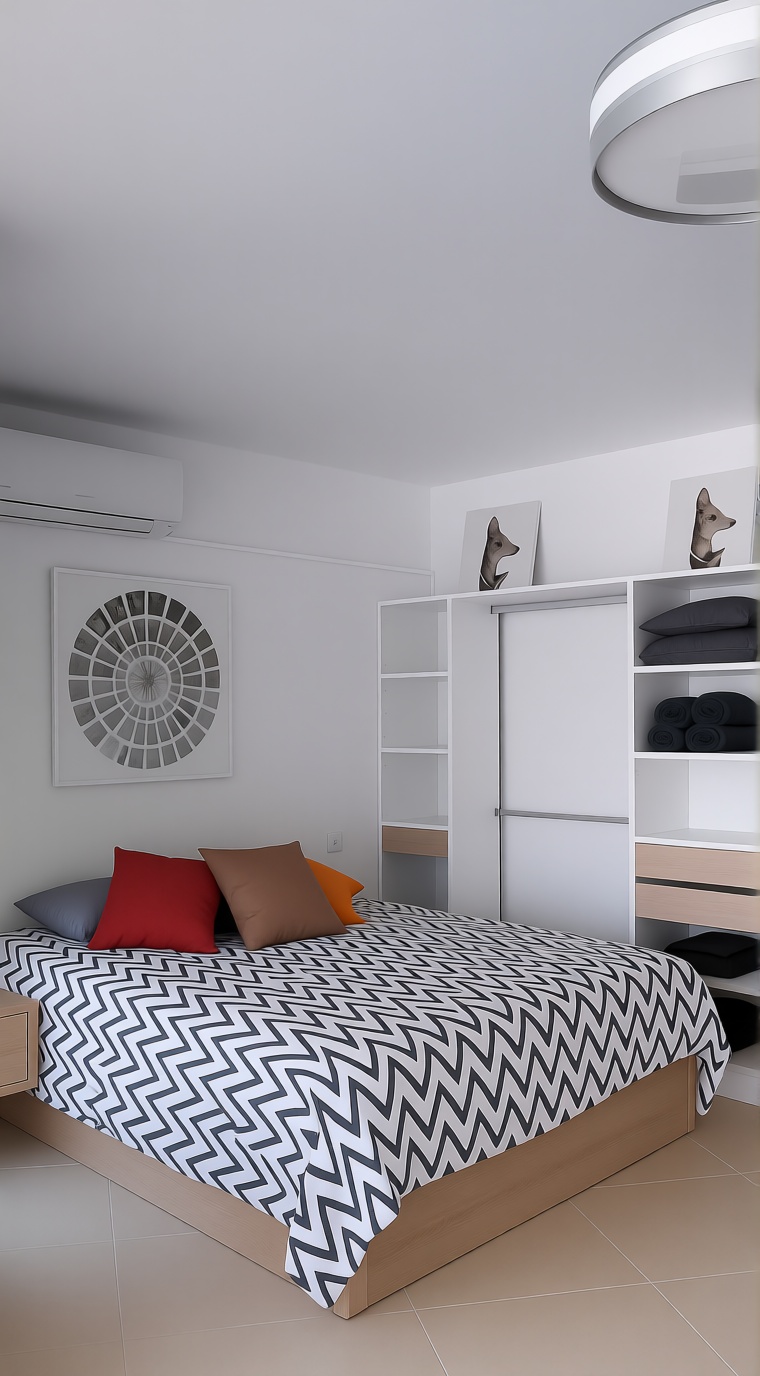 Studio en première ligne de plage à Torrox — Chambre