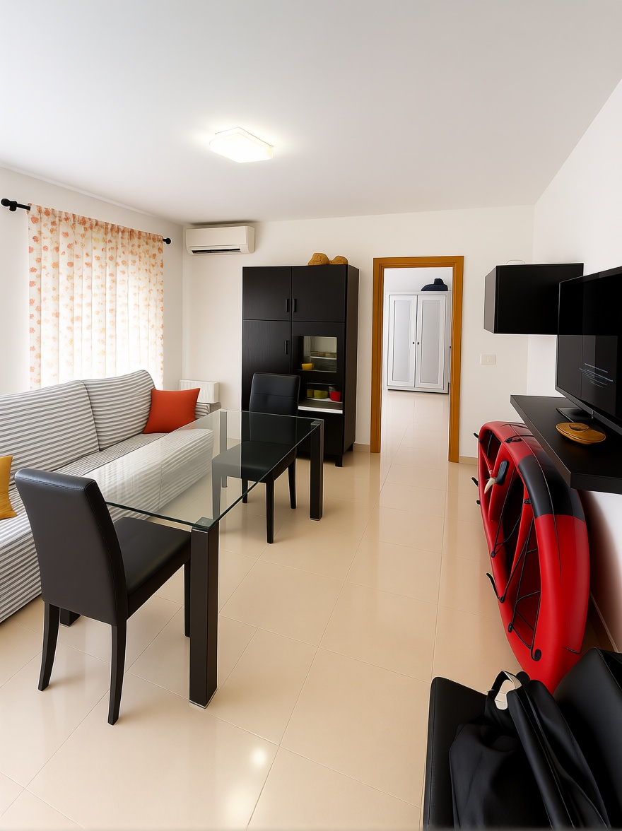 Apartamento em primeira linha de praia em Torrox — Sala