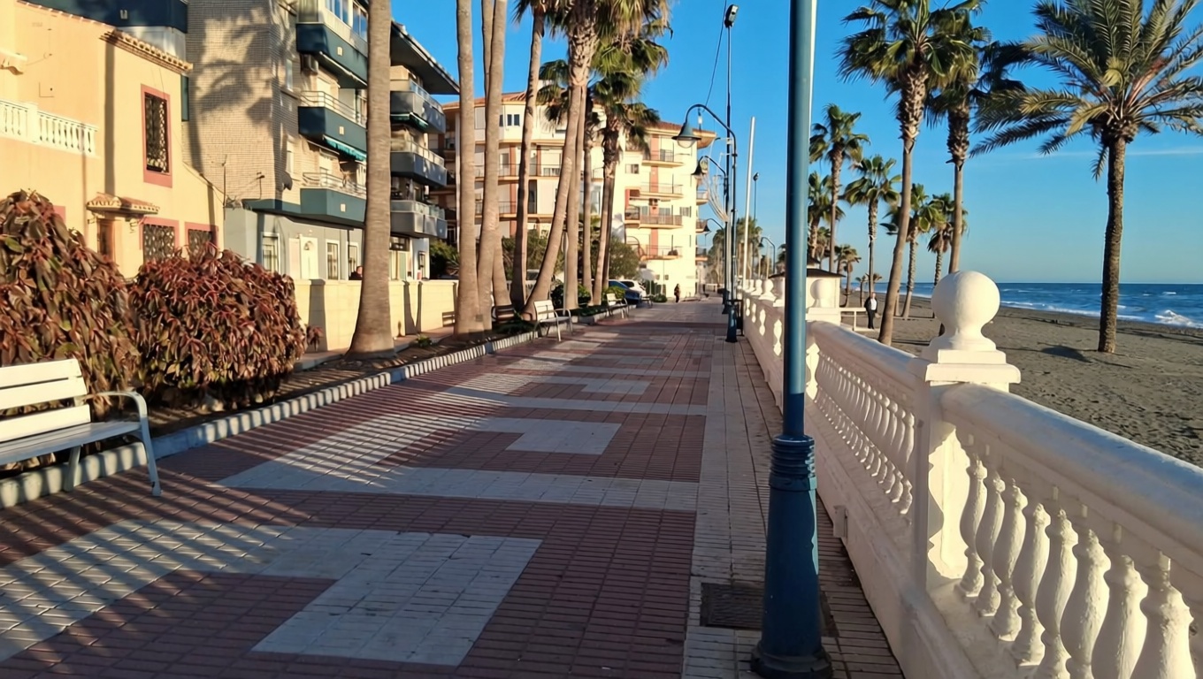 Apartamento em primeira linha de praia em Torrox — Vista mar
