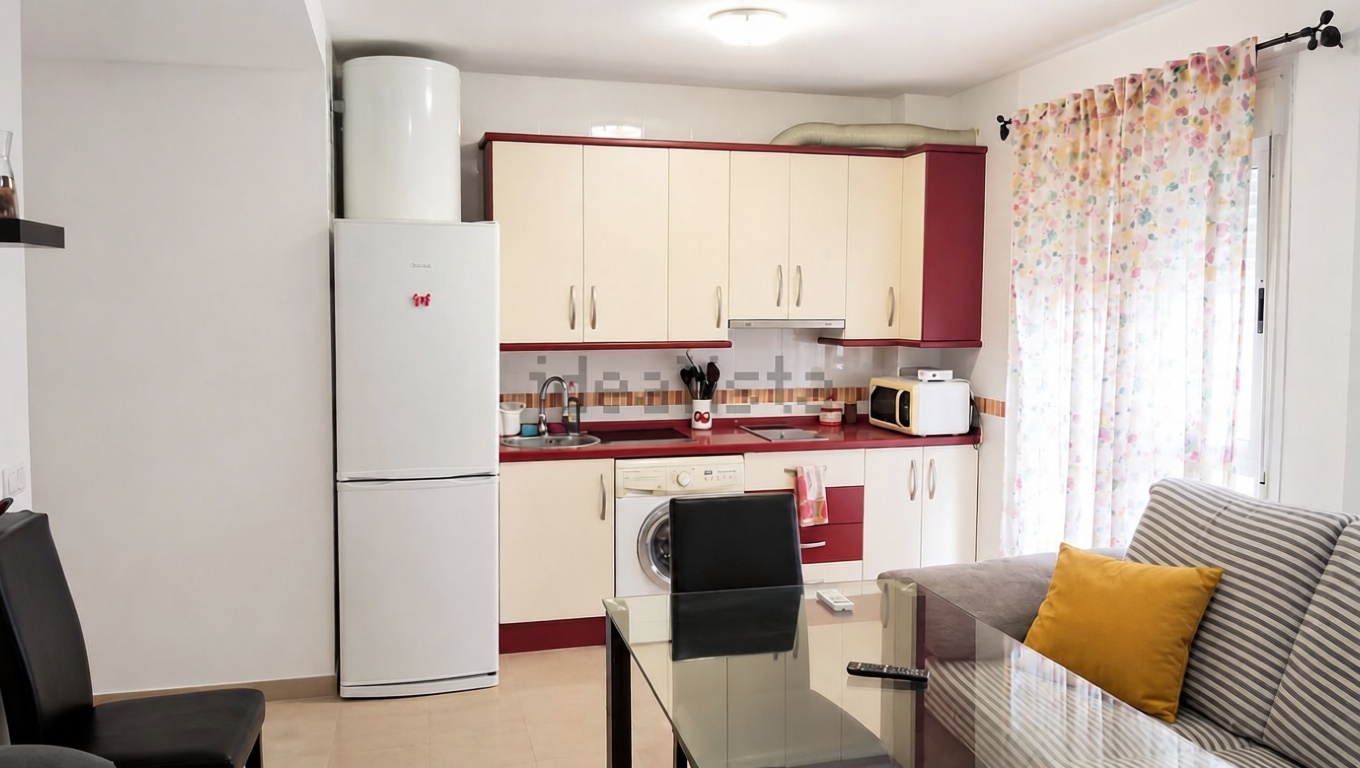 Apartamento em primeira linha de praia em Torrox — Cozinha