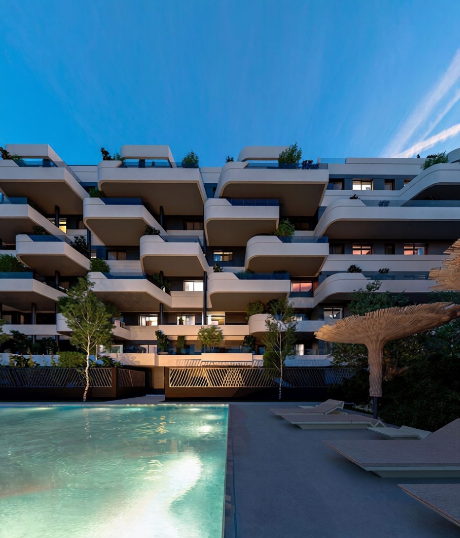 Appartement en attique en première ligne de mer à Vélez Málaga — Piscine