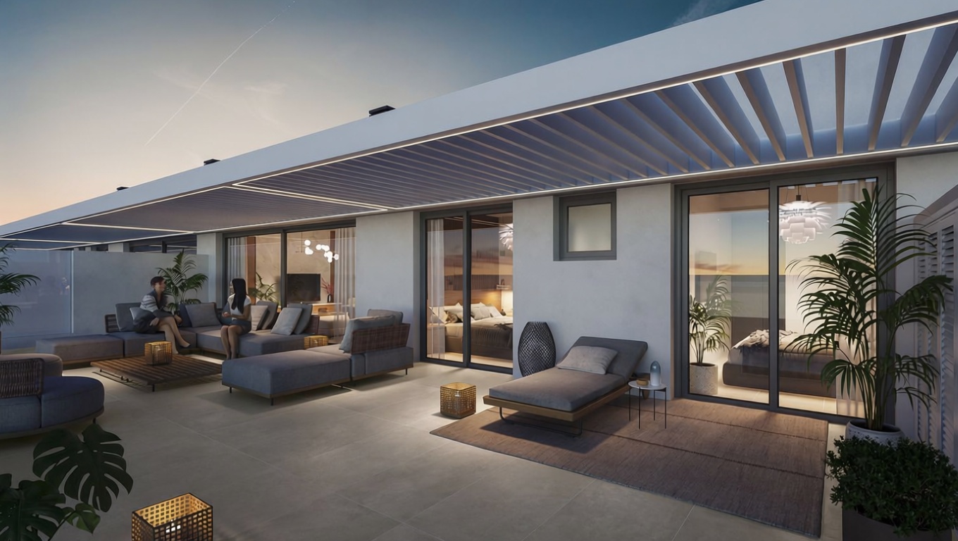 Duplex em primeira linha de praia em Benajarafe