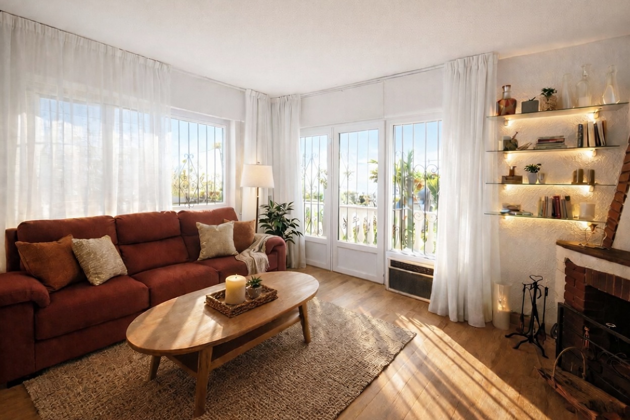 Chalet avec accès direct à la plage à Vélez Málaga — Séjour