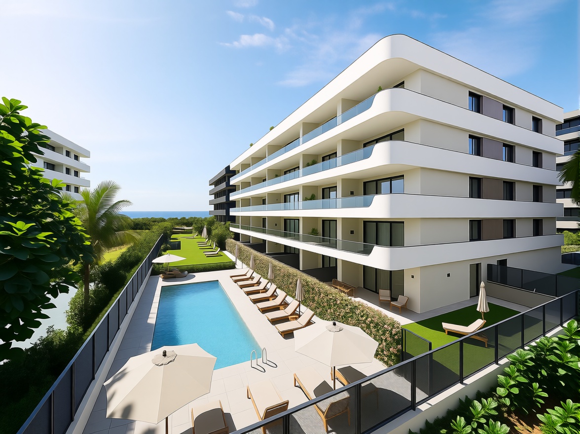 Apartamento em primeira linha de praia em Vélez Málaga — Piscina