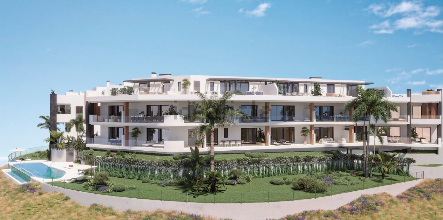 Appartement en première ligne de plage à Benajarafe — Façade