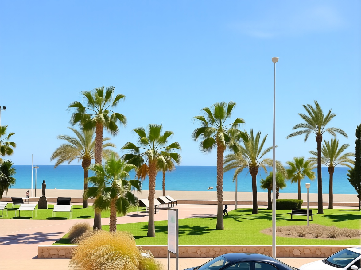 Apartamento em primeira linha de praia em Torre del Mar — Vista mar