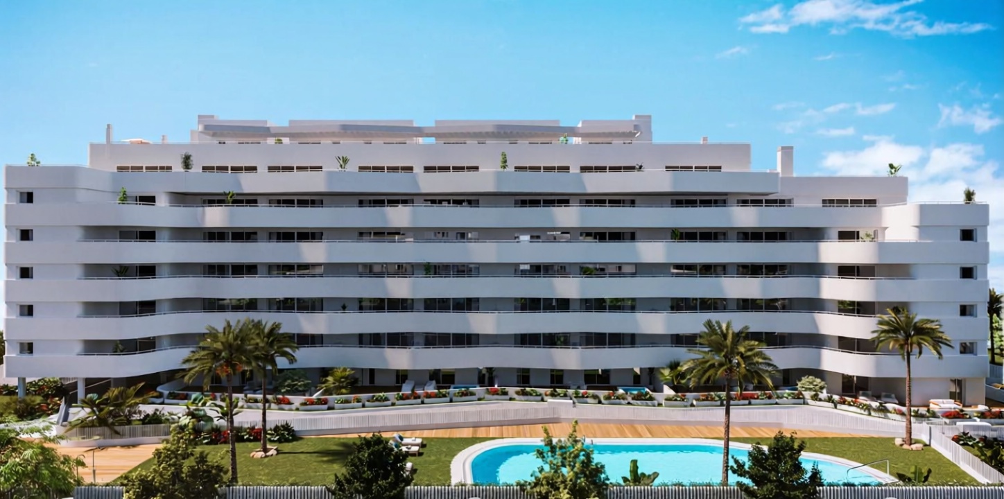 Appartement en première ligne de plage à Vélez Málaga — Façade