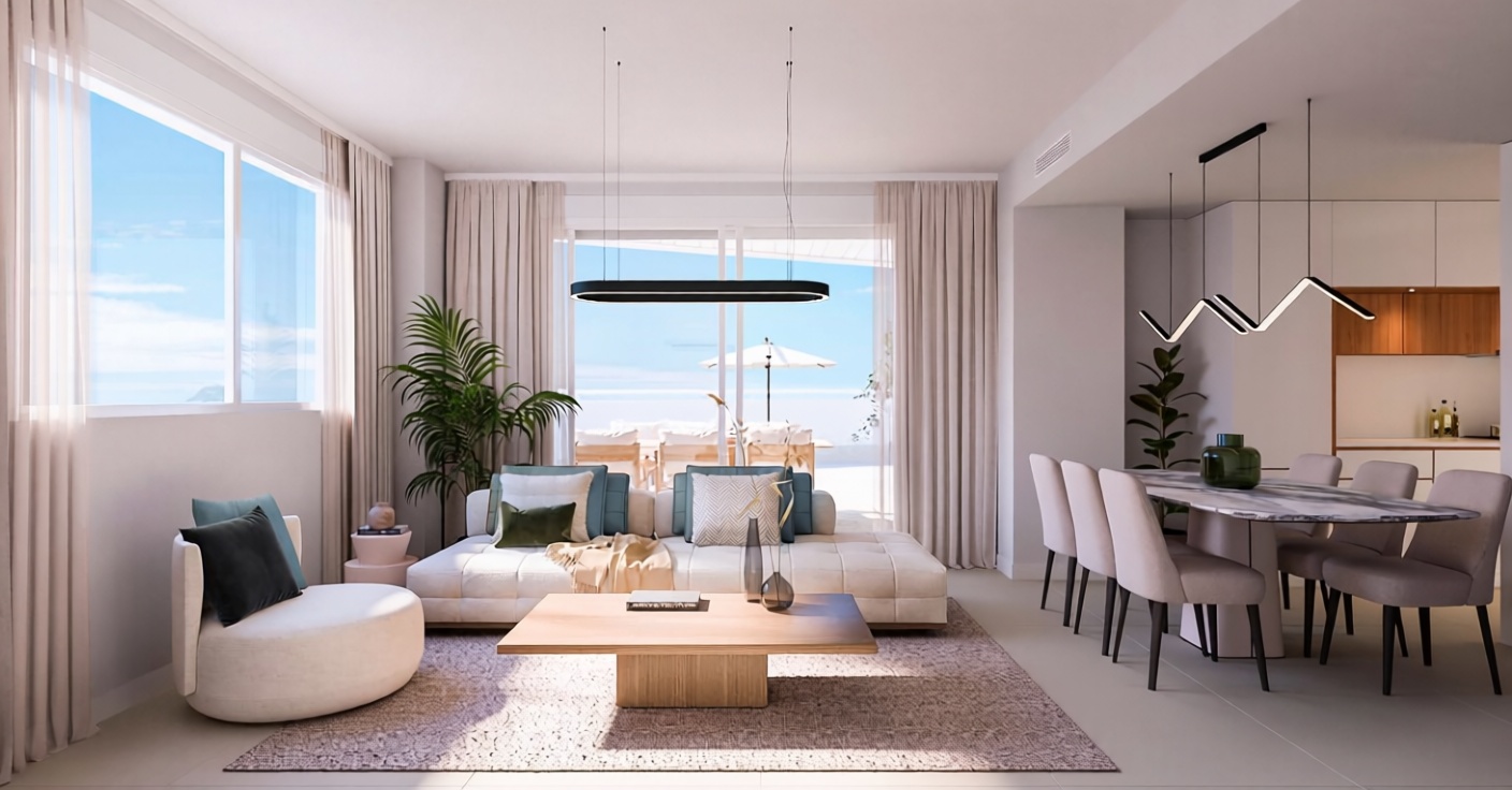 Apartamento em primeira linha de praia em Vélez Málaga — Sala
