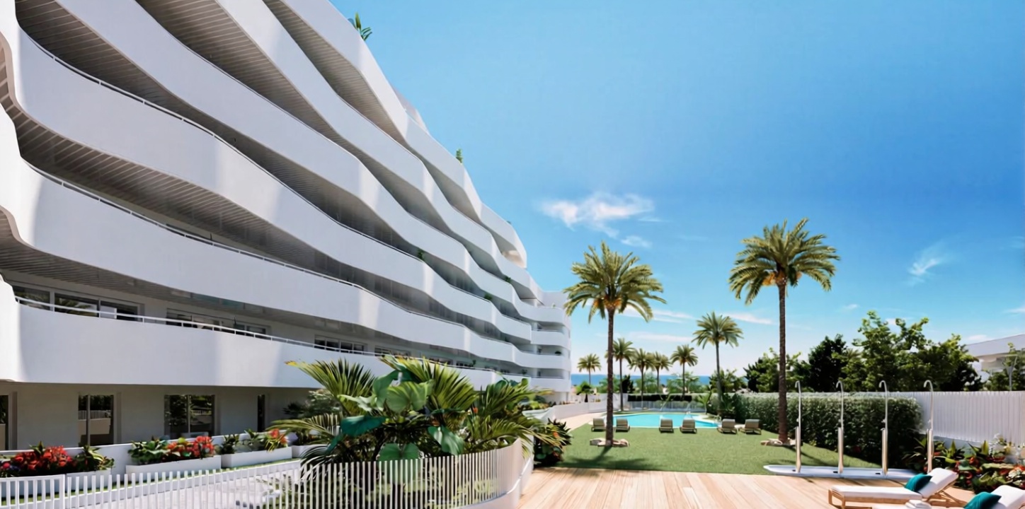 Apartamento em primeira linha de praia em Vélez Málaga — Fachada