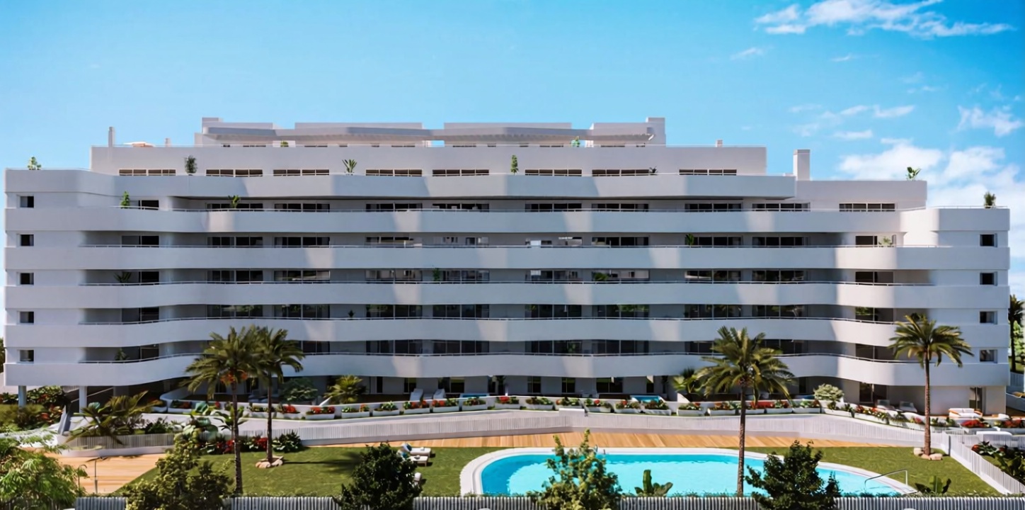Apartamento em primeira linha de praia em Vélez Málaga — Fachada